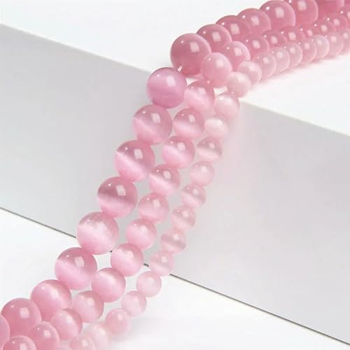 Großhandel 4/6/8/10/12 mm rosa weiß grün blau Katzenaugenperlen glatte runde Glasopal-Lose Perlen für DIY-Schmuckherstellung Zubehör-Rosa-4,0 mm 90–93 Stück Großhandel 4/6/8/10/12 mm rosa weiß grün blau Katzenaugenperlen glatte runde Glasopal-Lose Perlen für DIY-Schmuckherstellung Zubehör-Rosa-4,0 mm 90–93 Stück von FVFIJH