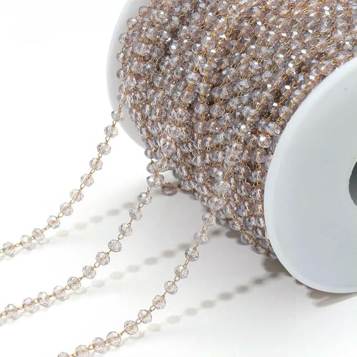Meter bunte 3,0 mm Perlen Perlenkette Glaskristallperlen Halskette Kette Zubehör für Schmuckherstellung Komponenten Basteln DIY-79 CO7 Meter bunte 3,0 mm Perlen Perlenkette Glaskristallperlen Halskette Kette Zubehör für Schmuckherstellung Komponenten Basteln DIY-79 CO7 von FVFIJH