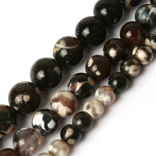 Natursteine, schwarze Achate, Hämatit, Katzenauge, lose Abstandshalter, runde Mineralperlen für die Schmuckherstellung, Handarbeiten, DIY-Armbänder, 15 Zoll, Feuerachat, 6 mm, 61 Perlen Natursteine, schwarze Achate, Hämatit, Katzenauge, lose Abstandshalter, runde Mineralperlen für die Schmuckherstellung, Handarbeiten, DIY-Armbänder, 15 Zoll, Feuerachat, 6 mm, 61 Perlen von FVFIJH