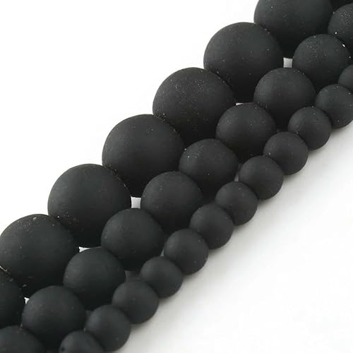Natursteine, schwarze Achate, Hämatit, Katzenauge, lose Abstandshalter, runde Mineralperlen für die Schmuckherstellung, Handarbeiten, DIY-Armbänder, 15 Zoll, Gummihämatit, 12 mm, 30 Stück Pe von FVFIJH