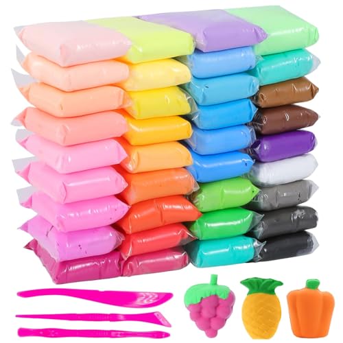 36 Farben No-Toxic Ultra Light Magic Clay,Ultraleicht Kinderknete,Modelliermasse Kit,Weicher Dehnbarer DIY Ton,Lufttrockener Magischer Knete,Für Schule Kindergarten Kinder Ab 3 Jahren 36 Farben No-Toxic Ultra Light Magic Clay,Ultraleicht Kinderknete,Modelliermasse Kit,Weicher Dehnbarer DIY Ton,Lufttrockener Magischer Knete,Für Schule Kindergarten Kinder Ab 3 Jahren von FVGYITG