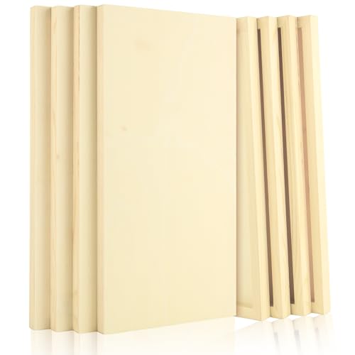 FVIEXE 8 Stück 20,3 x 40,6 cm Holzplatten zum Malen, unlackierte Holz-Leinwand, Holzplatte für Kunst und Handwerk, Farbgießplatte FVIEXE 8 Stück 20,3 x 40,6 cm Holzplatten zum Malen, unlackierte Holz-Leinwand, Holzplatte für Kunst und Handwerk, Farbgießplatte von FVIEXE