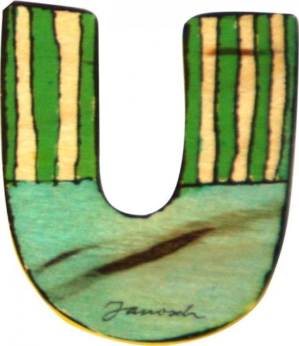 Janosch Holzbuchstabe U farblich sortiert von FVLFIL