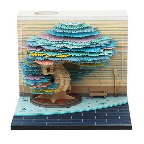 FVPKYUR 3D Kalender | 2026 Kalender Baum Kunst Abreißblock | Notizblock Wohnaccessoires Bastelbedarf für Weihnachten,Einzug Geschenk Schüler Studenten Büro Lehrer Familie FVPKYUR 3D Kalender | 2026 Kalender Baum Kunst Abreißblock | Notizblock Wohnaccessoires Bastelbedarf für Weihnachten,Einzug Geschenk Schüler Studenten Büro Lehrer Familie von FVPKYUR