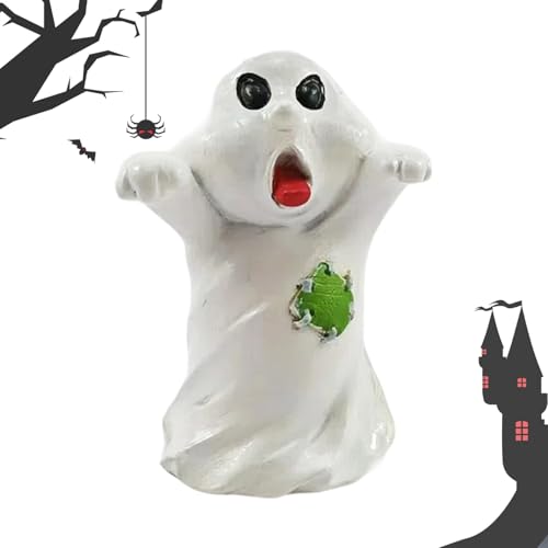 FVPKYUR Halloween Geist Figur - Geister Deko - Schaurige Dekofiguren Aus Harz, Schreibtischdekoration Für Esstisch Und von FVPKYUR