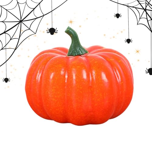 FVPKYUR Kürbisse Zum Dekorieren, Kleine Künstliche Kürbisse Tischdekoration, Erntedank Halloween Party Deko Innen Außen Herbstdekoration Festtagsdekor von FVPKYUR