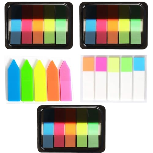 5-Pakete fluoreszierende Index-Klebeetiketten,500 Blätter Klebezettel Haftstreifen für Studium, Büro Schulbedarf 5-Pakete fluoreszierende Index-Klebeetiketten,500 Blätter Klebezettel Haftstreifen für Studium, Büro Schulbedarf von FVWBKBBE