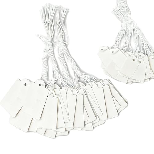 600 Stück Preisschilder Anhänger,Display-Anhänger mit Schnurkennzeichnung für Produkt Schmuck Kleidungs(Zwei Größenkombinationen) von FVWBKBBE