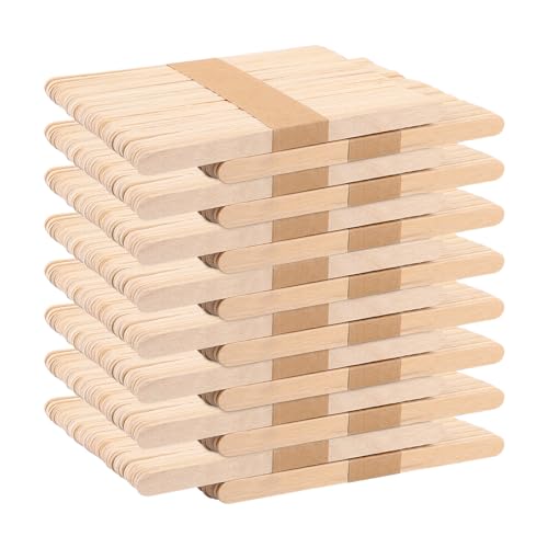 FWEEK 800 Stück Holzstäbchen Eisstiele Holz zum Basteln, 114x10x2mm Holzspatel zum Basteln, Eisstäbchen Holzstäbchen Holzspachtel Bastelhölzer für Holz Handwerk FWEEK 800 Stück Holzstäbchen Eisstiele Holz zum Basteln, 114x10x2mm Holzspatel zum Basteln, Eisstäbchen Holzstäbchen Holzspachtel Bastelhölzer für Holz Handwerk von FWEEK
