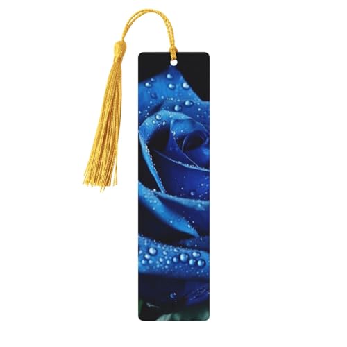Blaues Rosen-Lesezeichen-Ornament, hölzerne Lesezeichen mit Quaste, Lesezeichen für Buchliebhaber, Seitenmarker, Lesegeschenke für Frauen und Männer, handgefertigtes Lesezeichen-Etikett aus Holz Blaues Rosen-Lesezeichen-Ornament, hölzerne Lesezeichen mit Quaste, Lesezeichen für Buchliebhaber, Seitenmarker, Lesegeschenke für Frauen und Männer, handgefertigtes Lesezeichen-Etikett aus Holz von FWJZDSP