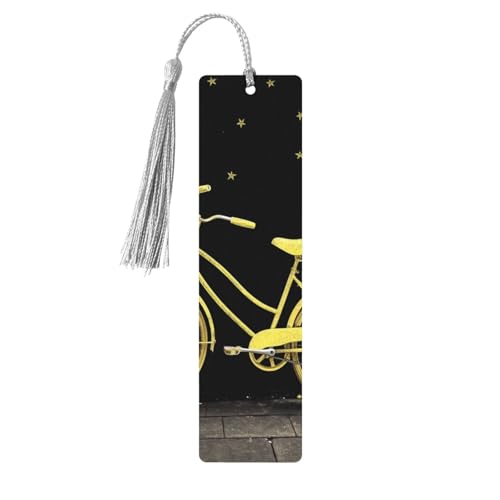 Gelbes Fahrrad-Lesezeichen-Ornament, hölzerne Lesezeichen mit Quaste, Lesezeichen für Buchliebhaber, Seitenmarker, Lesegeschenke für Frauen und Männer, handgefertigtes Lesezeichen-Etikett aus Holz Gelbes Fahrrad-Lesezeichen-Ornament, hölzerne Lesezeichen mit Quaste, Lesezeichen für Buchliebhaber, Seitenmarker, Lesegeschenke für Frauen und Männer, handgefertigtes Lesezeichen-Etikett aus Holz von FWJZDSP