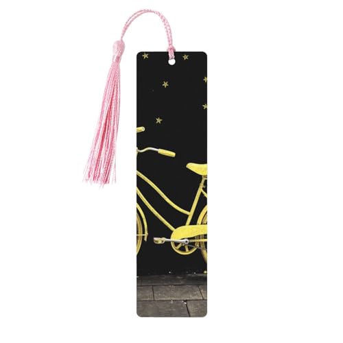 Gelbes Fahrrad-Lesezeichen-Ornament, hölzerne Lesezeichen mit Quaste, Lesezeichen für Buchliebhaber, Seitenmarker, Lesegeschenke für Frauen und Männer, handgefertigtes Lesezeichen-Etikett aus Holz Gelbes Fahrrad-Lesezeichen-Ornament, hölzerne Lesezeichen mit Quaste, Lesezeichen für Buchliebhaber, Seitenmarker, Lesegeschenke für Frauen und Männer, handgefertigtes Lesezeichen-Etikett aus Holz von FWJZDSP