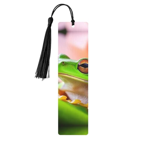 Lesezeichen-Ornament „Laubfrosch“, Lesezeichen aus Holz mit Quaste, Lesezeichen für Buchliebhaber, Seitenmarker, Lesegeschenke für Frauen und Männer, handgefertigtes Lesezeichen-Etikett aus Holz Lesezeichen-Ornament „Laubfrosch“, Lesezeichen aus Holz mit Quaste, Lesezeichen für Buchliebhaber, Seitenmarker, Lesegeschenke für Frauen und Männer, handgefertigtes Lesezeichen-Etikett aus Holz von FWJZDSP