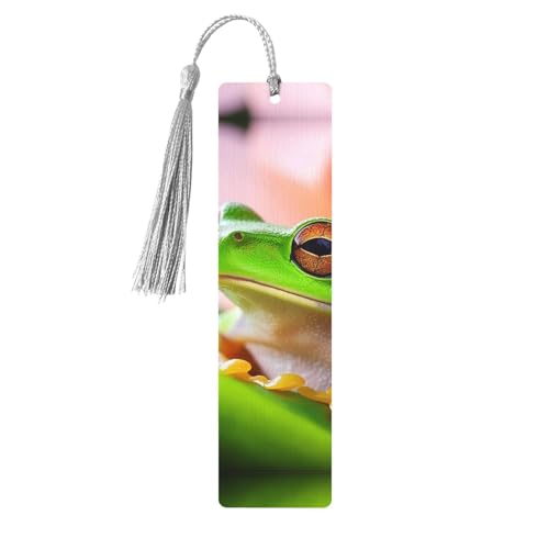 Lesezeichen-Ornament „Laubfrosch“, Lesezeichen aus Holz mit Quaste, Lesezeichen für Buchliebhaber, Seitenmarker, Lesegeschenke für Frauen und Männer, handgefertigtes Lesezeichen-Etikett aus Holz Lesezeichen-Ornament „Laubfrosch“, Lesezeichen aus Holz mit Quaste, Lesezeichen für Buchliebhaber, Seitenmarker, Lesegeschenke für Frauen und Männer, handgefertigtes Lesezeichen-Etikett aus Holz von FWJZDSP