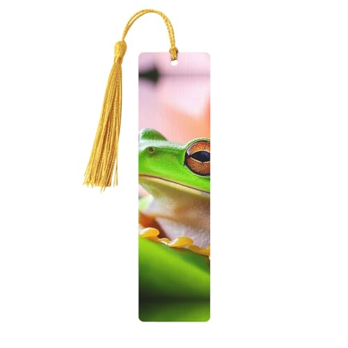 Lesezeichen-Ornament „Laubfrosch“, Lesezeichen aus Holz mit Quaste, Lesezeichen für Buchliebhaber, Seitenmarker, Lesegeschenke für Frauen und Männer, handgefertigtes Lesezeichen-Etikett aus Holz Lesezeichen-Ornament „Laubfrosch“, Lesezeichen aus Holz mit Quaste, Lesezeichen für Buchliebhaber, Seitenmarker, Lesegeschenke für Frauen und Männer, handgefertigtes Lesezeichen-Etikett aus Holz von FWJZDSP