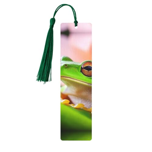 Lesezeichen-Ornament „Laubfrosch“, Lesezeichen aus Holz mit Quaste, Lesezeichen für Buchliebhaber, Seitenmarker, Lesegeschenke für Frauen und Männer, handgefertigtes Lesezeichen-Etikett aus Holz Lesezeichen-Ornament „Laubfrosch“, Lesezeichen aus Holz mit Quaste, Lesezeichen für Buchliebhaber, Seitenmarker, Lesegeschenke für Frauen und Männer, handgefertigtes Lesezeichen-Etikett aus Holz von FWJZDSP