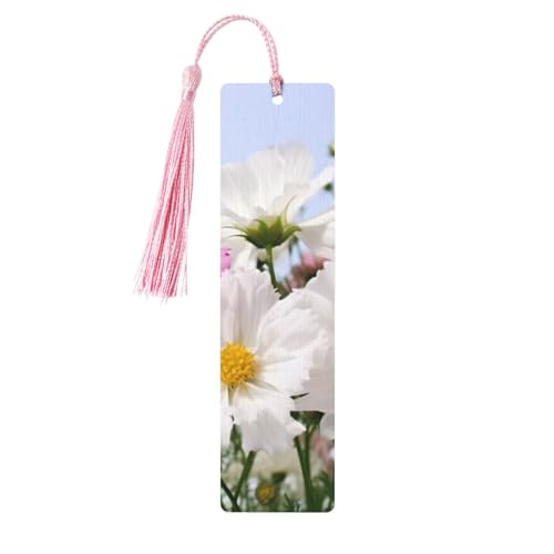 Lesezeichen-Ornament mit weißen Blumen, Lesezeichen aus Holz mit Quaste, Lesezeichen für Buchliebhaber, Seitenmarker, Lesegeschenke für Frauen und Männer, handgefertigtes Lesezeichen-Etikett aus Hol Lesezeichen-Ornament mit weißen Blumen, Lesezeichen aus Holz mit Quaste, Lesezeichen für Buchliebhaber, Seitenmarker, Lesegeschenke für Frauen und Männer, handgefertigtes Lesezeichen-Etikett aus Hol von FWJZDSP
