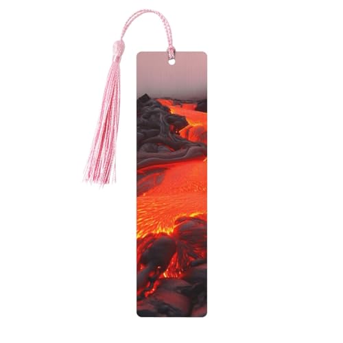 Rotes Lava-Lesezeichen-Ornament, hölzerne Lesezeichen mit Quaste, Lesezeichen für Buchliebhaber, Seitenmarker, Lesegeschenke für Frauen und Männer, handgefertigtes Lesezeichen-Etikett aus Holz Rotes Lava-Lesezeichen-Ornament, hölzerne Lesezeichen mit Quaste, Lesezeichen für Buchliebhaber, Seitenmarker, Lesegeschenke für Frauen und Männer, handgefertigtes Lesezeichen-Etikett aus Holz von FWJZDSP