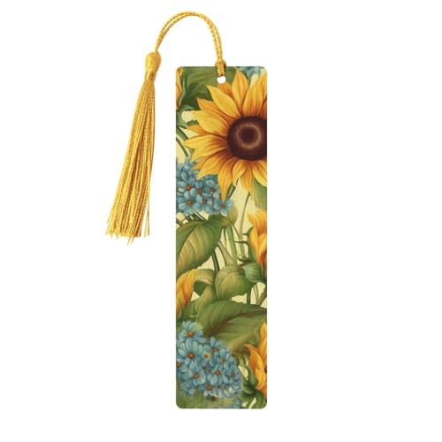 Sonnenblumen-Lesezeichen-Ornament, hölzerne Lesezeichen mit Quaste, Lesezeichen für Buchliebhaber, Seitenmarker, Lesegeschenke für Frauen und Männer, handgefertigtes Lesezeichen-Etikett aus Holz Sonnenblumen-Lesezeichen-Ornament, hölzerne Lesezeichen mit Quaste, Lesezeichen für Buchliebhaber, Seitenmarker, Lesegeschenke für Frauen und Männer, handgefertigtes Lesezeichen-Etikett aus Holz von FWJZDSP
