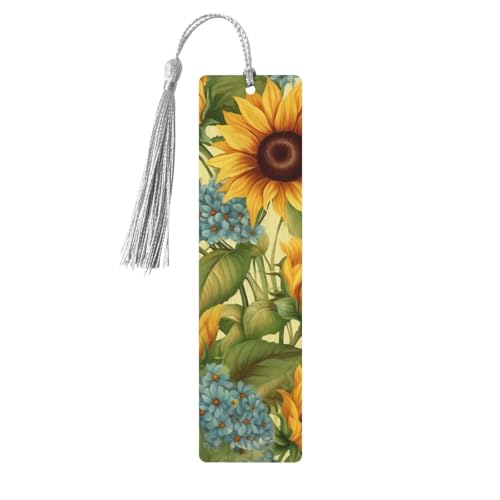 Sonnenblumen-Lesezeichen-Ornament, hölzerne Lesezeichen mit Quaste, Lesezeichen für Buchliebhaber, Seitenmarker, Lesegeschenke für Frauen und Männer, handgefertigtes Lesezeichen-Etikett aus Holz Sonnenblumen-Lesezeichen-Ornament, hölzerne Lesezeichen mit Quaste, Lesezeichen für Buchliebhaber, Seitenmarker, Lesegeschenke für Frauen und Männer, handgefertigtes Lesezeichen-Etikett aus Holz von FWJZDSP