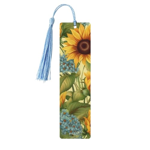 Sonnenblumen-Lesezeichen-Ornament, hölzerne Lesezeichen mit Quaste, Lesezeichen für Buchliebhaber, Seitenmarker, Lesegeschenke für Frauen und Männer, handgefertigtes Lesezeichen-Etikett aus Holz Sonnenblumen-Lesezeichen-Ornament, hölzerne Lesezeichen mit Quaste, Lesezeichen für Buchliebhaber, Seitenmarker, Lesegeschenke für Frauen und Männer, handgefertigtes Lesezeichen-Etikett aus Holz von FWJZDSP