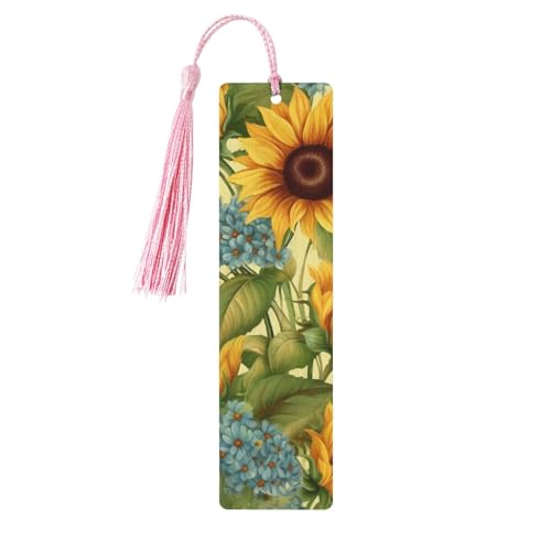 Sonnenblumen-Lesezeichen-Ornament, hölzerne Lesezeichen mit Quaste, Lesezeichen für Buchliebhaber, Seitenmarker, Lesegeschenke für Frauen und Männer, handgefertigtes Lesezeichen-Etikett aus Holz Sonnenblumen-Lesezeichen-Ornament, hölzerne Lesezeichen mit Quaste, Lesezeichen für Buchliebhaber, Seitenmarker, Lesegeschenke für Frauen und Männer, handgefertigtes Lesezeichen-Etikett aus Holz von FWJZDSP