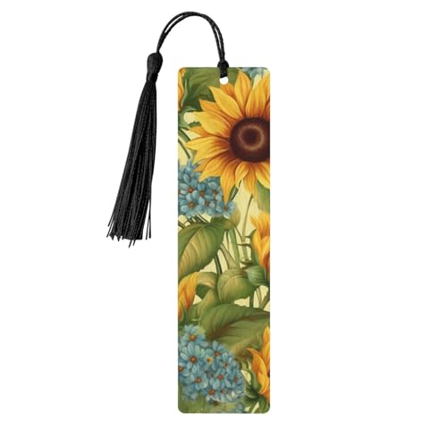 Sonnenblumen-Lesezeichen-Ornament, hölzerne Lesezeichen mit Quaste, Lesezeichen für Buchliebhaber, Seitenmarker, Lesegeschenke für Frauen und Männer, handgefertigtes Lesezeichen-Etikett aus Holz Sonnenblumen-Lesezeichen-Ornament, hölzerne Lesezeichen mit Quaste, Lesezeichen für Buchliebhaber, Seitenmarker, Lesegeschenke für Frauen und Männer, handgefertigtes Lesezeichen-Etikett aus Holz von FWJZDSP