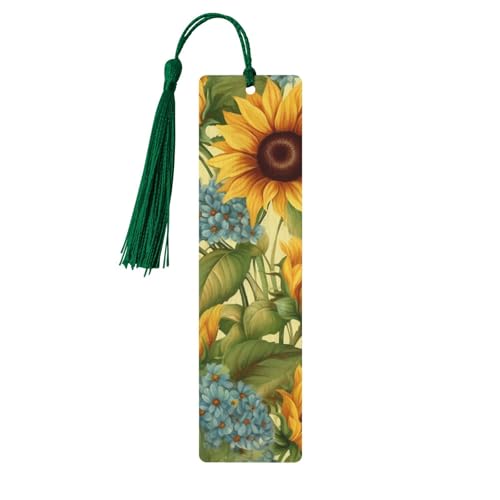 Sonnenblumen-Lesezeichen-Ornament, hölzerne Lesezeichen mit Quaste, Lesezeichen für Buchliebhaber, Seitenmarker, Lesegeschenke für Frauen und Männer, handgefertigtes Lesezeichen-Etikett aus Holz Sonnenblumen-Lesezeichen-Ornament, hölzerne Lesezeichen mit Quaste, Lesezeichen für Buchliebhaber, Seitenmarker, Lesegeschenke für Frauen und Männer, handgefertigtes Lesezeichen-Etikett aus Holz von FWJZDSP