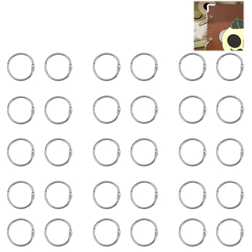 Ringbuchklammern für Queue-Karten, Karteikarten, Schule, Büro, Heimorganisation, 30 mm, 30 Stück Ringbuchklammern für Queue-Karten, Karteikarten, Schule, Büro, Heimorganisation, 30 mm, 30 Stück von FWORUAIS