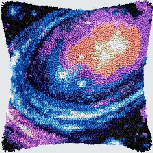 KnüpfKissen Set Erwachsene Kinder mit vordruck Space Universe Planet Nebel knüpfteppich zum selber knüpfen Kissenbezug Anfänger DIY Handarbeit Stickerei Sets Handgemachtes Handwerk Sofa Wohnkultur 43x KnüpfKissen Set Erwachsene Kinder mit vordruck Space Universe Planet Nebel knüpfteppich zum selber knüpfen Kissenbezug Anfänger DIY Handarbeit Stickerei Sets Handgemachtes Handwerk Sofa Wohnkultur 43x von FWRTYCB