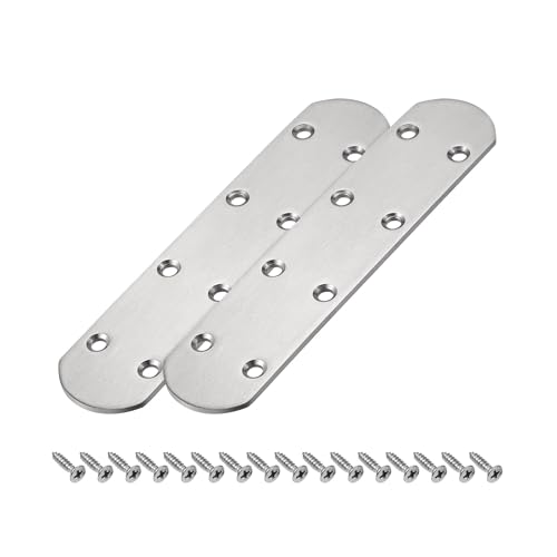 FXFBRTRWN 2 Stück flache gerade Klemmen-Reparaturplatte, 168 x 38 x 2,8 mm Reparaturhalterungsverbinder kindly von FXFBRTRWN