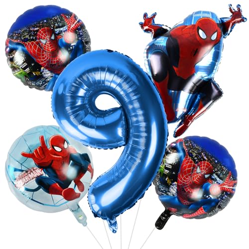 Luftballons geburtstag 9 Jahr, Geburtstag Ballon Deko, Geburtstagsdeko 9 Jahr Junge, Luftballons Kindergeburtstag Luftballons Party Ballons Folienballons für Kinder Geburtstag Party Dekoration von FXFOOT