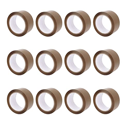 FYBR TAPEMAXX 12 Rollen Paketklebeband Paketband Packband Packing Tape Klebeband Paket Packetbandrolle Verpackungsband 48 mm x 66 m Verpackungsband von FYBR