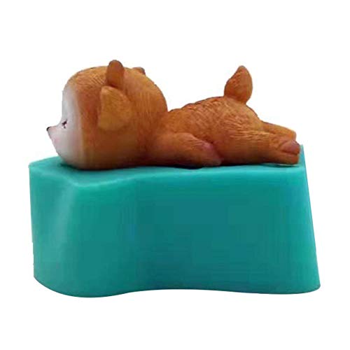 3D Hirsch Silikonform für Seife, DIY Tier Backformen, Handgemachte Sika Deer Kerzenformen, Fondant Süßigkeit Schokolade (Farbe Zufällig) von FYBlossom