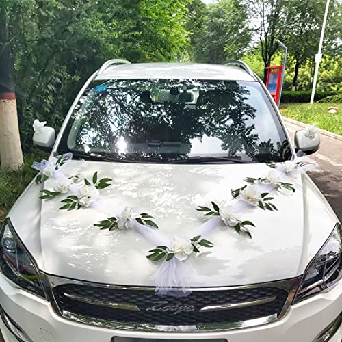 Autoschmuck Hochzeit Auto Wedding Deko Girlande, DIY Auto Schmuck Braut Paar Rose Deko Hochzeitsdeko, Auto Blumenschmuck Hochzeitsschmuck Hochzeitsauto Arrangement Set Für Hochzeits Verlobungsfeier Autoschmuck Hochzeit Auto Wedding Deko Girlande, DIY Auto Schmuck Braut Paar Rose Deko Hochzeitsdeko, Auto Blumenschmuck Hochzeitsschmuck Hochzeitsauto Arrangement Set Für Hochzeits Verlobungsfeier von FYBlossom