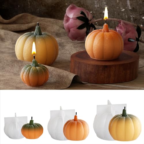 Kürbis Kerzenform Silikon 3D Halloween Silikonformen Gießformen, DIY Kürbis Kerzen Formen Silikon Kerzengießformen Set, Kerzenformen Zum Gießen Für Kerzen, Seife, Handwerk Kürbis Kerzenform Silikon 3D Halloween Silikonformen Gießformen, DIY Kürbis Kerzen Formen Silikon Kerzengießformen Set, Kerzenformen Zum Gießen Für Kerzen, Seife, Handwerk von FYBlossom