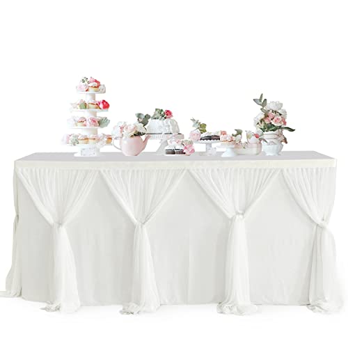 Tüll Tischrock Tütü Party Tischröcke Tischdeko, Weiß Tüll Tischröcke Tischdekoration Für Babyparty, Candy Tisch Tischdecke Tüll Für Hochzeit, Kindergeburtstag, Kommunion, Babyparty Dekoration Tüll Tischrock Tütü Party Tischröcke Tischdeko, Weiß Tüll Tischröcke Tischdekoration Für Babyparty, Candy Tisch Tischdecke Tüll Für Hochzeit, Kindergeburtstag, Kommunion, Babyparty Dekoration von FYBlossom