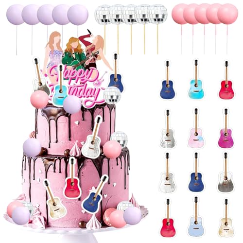 FYDZBSL 28pcs Musik Cupcake Topper Sänger Konzert Kuchen Dekoration Gitarre Geburtstag Tortendeko Gitarre Dekoration Kuchen Geeignet für Musik Party Dekoration FYDZBSL 28pcs Musik Cupcake Topper Sänger Konzert Kuchen Dekoration Gitarre Geburtstag Tortendeko Gitarre Dekoration Kuchen Geeignet für Musik Party Dekoration von FYDZBSL