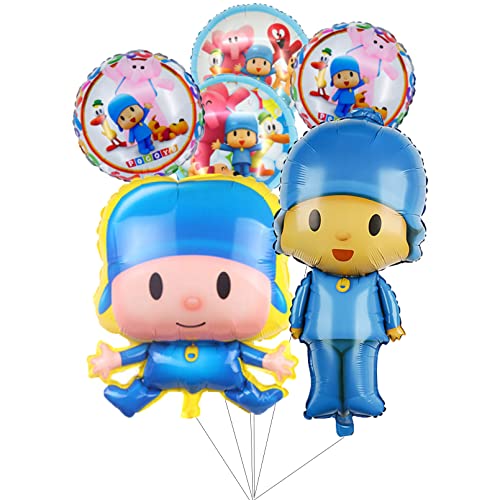 Pocoy Folienballons,Pocoy Luftballons Dekoration,Pocoy Ballons Party Geburtstagsdeko,Pocoy Helium Ballon Kindergeburtstagsdeko,Duschdekoration Für Kinder 6 Stück von FYFLYMT
