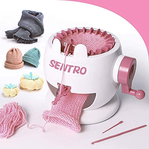 FYGAIN SENTRO Strickmaschine, 22 Nadeln Smart Weaving Loom Rundstrickmaschinen, Strickbrett rotierender Doppelstrick-Webrahmen für Socken/Hut, Strick-Webrahmen für Erwachsene und Kinder von FYGAIN