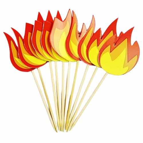 10 Stück Feuerwehrauto-Kuchenaufsätze, Feuerwehrauto, Geburtstagsparty-Zubehör, Feuer-Kuchendekoration, Papierkarten und Holzstäbchen, künstliches Lagerfeuer, Feuerwehrauto-Partyzubehör 10 Stück Feuerwehrauto-Kuchenaufsätze, Feuerwehrauto, Geburtstagsparty-Zubehör, Feuer-Kuchendekoration, Papierkarten und Holzstäbchen, künstliches Lagerfeuer, Feuerwehrauto-Partyzubehör von FYHJNC