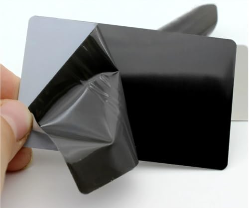 50 Stück einseitige Visitenkarten aus gebürstetem schwarzem Edelstahl, blanko, Lasergravur, Edelstahl-Karten für Haus, Büro, Kunden, DIY-Geschenk, 88 x 53 x 0,4 mm 50 Stück einseitige Visitenkarten aus gebürstetem schwarzem Edelstahl, blanko, Lasergravur, Edelstahl-Karten für Haus, Büro, Kunden, DIY-Geschenk, 88 x 53 x 0,4 mm von FYID-Feiyide
