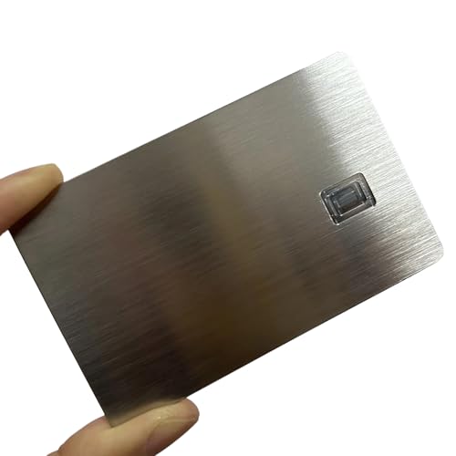 Visitenkarten aus Stahl, silberfarben, mit 4442-Chipschlitz, Magnetstreifen, blanko, DIY, Metall, Kreditkarte, Lasermarkierung, personalisierbar, Metallnamenschild, Visitenkarten, 20 Stück Visitenkarten aus Stahl, silberfarben, mit 4442-Chipschlitz, Magnetstreifen, blanko, DIY, Metall, Kreditkarte, Lasermarkierung, personalisierbar, Metallnamenschild, Visitenkarten, 20 Stück von FYID-Feiyide