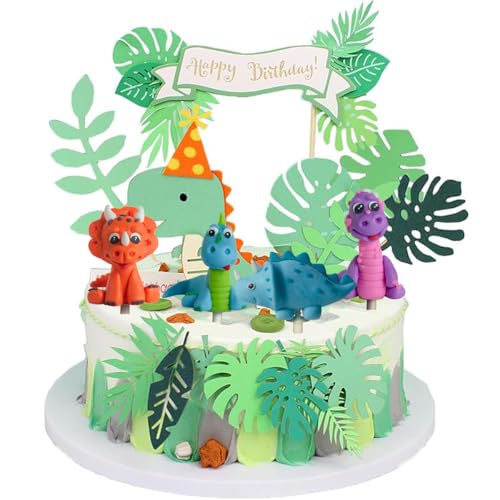 15 Stück Dinosaurier Kuchen Topper Dschungel Kuchen Topper Cupcake einfügen 3D Dinosaurier Kuchen Topper für Kinder Jungen Geburtstag Party Dekoration 15 Stück Dinosaurier Kuchen Topper Dschungel Kuchen Topper Cupcake einfügen 3D Dinosaurier Kuchen Topper für Kinder Jungen Geburtstag Party Dekoration von FYJCXCMP