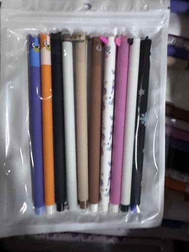 FYJCXCMP 10 Stück Radierbar Stifte,Cartoon Gelstifte Radierbar Löschbaren Gelstiften,mit Radiergummi Pens für Schul Familien Schüler und Bürobedarf für Skizzieren Zeichennotizen FYJCXCMP 10 Stück Radierbar Stifte,Cartoon Gelstifte Radierbar Löschbaren Gelstiften,mit Radiergummi Pens für Schul Familien Schüler und Bürobedarf für Skizzieren Zeichennotizen von FYJCXCMP