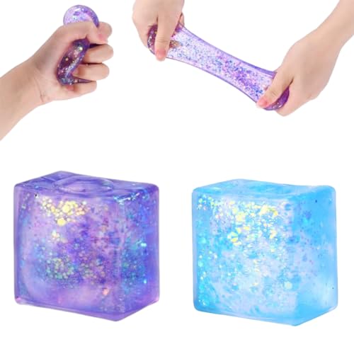FYJCXCMP Stressball für Kinder und Erwachsene 2PCS Großes Eiswürfel-Fidget Toys Fidget Cube Stressbälle Baby Spielzeug Cube Anti Stress Spielzeug für Jungen-Mädchen Mitgebsel Kindergeburtstag FYJCXCMP Stressball für Kinder und Erwachsene 2PCS Großes Eiswürfel-Fidget Toys Fidget Cube Stressbälle Baby Spielzeug Cube Anti Stress Spielzeug für Jungen-Mädchen Mitgebsel Kindergeburtstag von FYJCXCMP