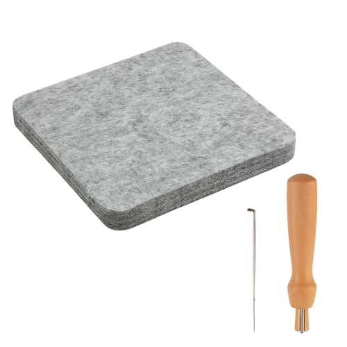 FYKZQWDS Nadelfilz-Pad-Set, Nadelfilzmatte für Bastelarbeiten, zarte Filzsets für Anfänger, Nadelfilznadeln, Filzset, geeignet für Heimdekoration, Basteln, 2 Stück FYKZQWDS Nadelfilz-Pad-Set, Nadelfilzmatte für Bastelarbeiten, zarte Filzsets für Anfänger, Nadelfilznadeln, Filzset, geeignet für Heimdekoration, Basteln, 2 Stück von FYKZQWDS