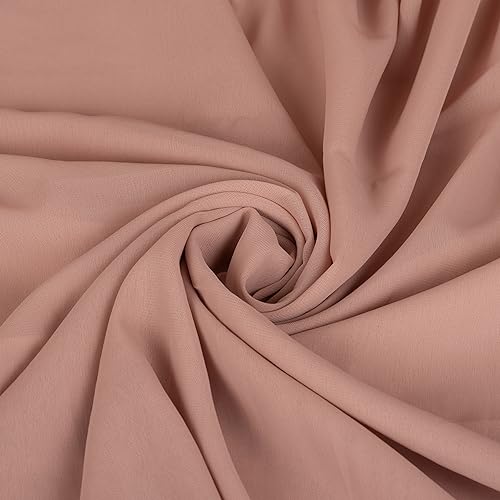 Fynite Chiffon-Stoff, 9,1 m, durchsichtiger Chiffon-Stoff, einfarbig, durchgehender Stoff, Bolzen für Hochzeitskleid, Party, Hintergrund, Basteln, seidiger Chiffon-Stoff, 142,2 cm breit, Altrosa Fynite Chiffon-Stoff, 9,1 m, durchsichtiger Chiffon-Stoff, einfarbig, durchgehender Stoff, Bolzen für Hochzeitskleid, Party, Hintergrund, Basteln, seidiger Chiffon-Stoff, 142,2 cm breit, Altrosa von FYNITE