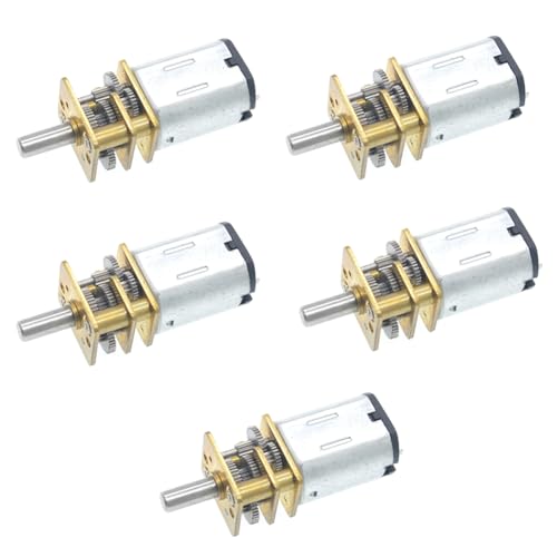 FYOBOT 5 Stück GA12-N20 Mini-Metallgetriebemotor, DC 3 V, Zahnradgetriebemotoren, 15 Min FYOBOT 5 Stück GA12-N20 Mini-Metallgetriebemotor, DC 3 V, Zahnradgetriebemotoren, 15 Min von FYOBOT