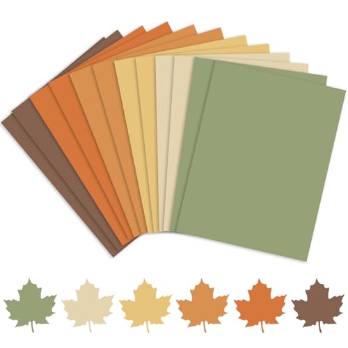 FYSUIMU 60 Blatt sortierte Boho-Herbstfarben, Kartonpapier, Orange, Grün, Braun, Gelb, Scrapbook-Papier für Herbst, Erntedankfest, Bastelbedarf, 21,6 x 27,9 cm FYSUIMU 60 Blatt sortierte Boho-Herbstfarben, Kartonpapier, Orange, Grün, Braun, Gelb, Scrapbook-Papier für Herbst, Erntedankfest, Bastelbedarf, 21,6 x 27,9 cm von FYSUIMU